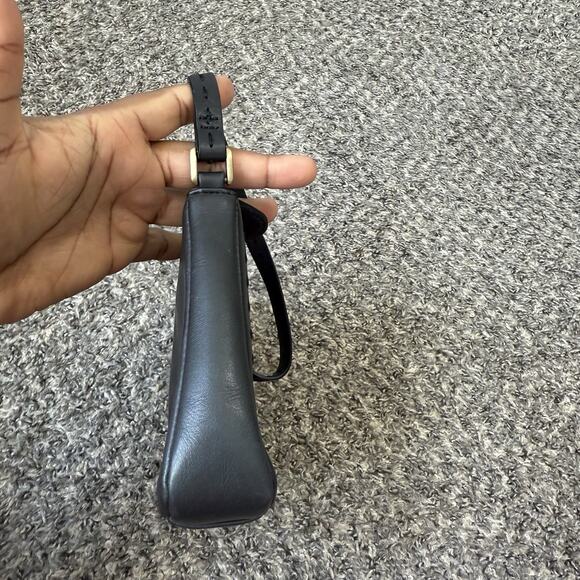 ETIENNE AIGNER Mini Small Handbag Purse Black Leather Y2K - Picture 3 of 7